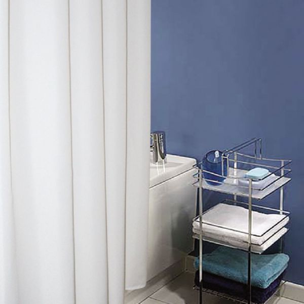 Cortina de baño textil.