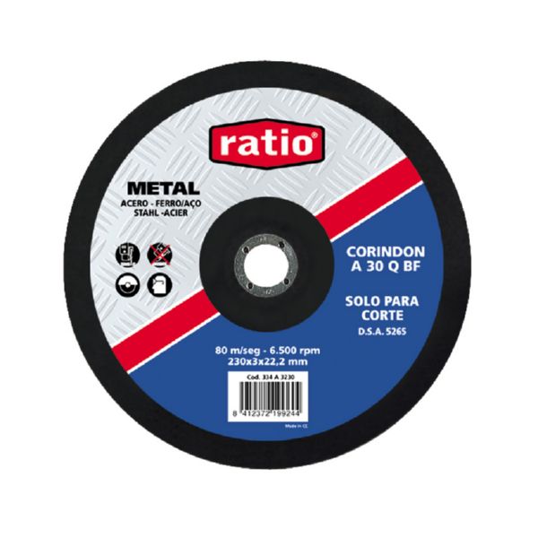 Disco corte metal.