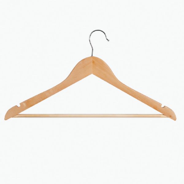 Percha recta 45 cm con muescas y para an