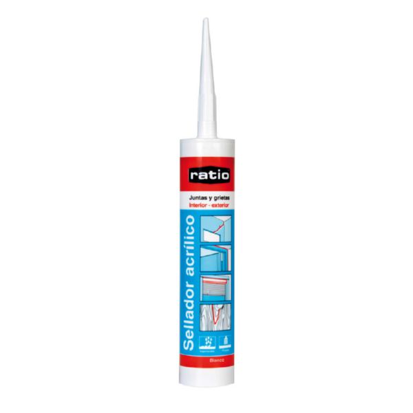Sellador acrílico elastoplástico Ratio.