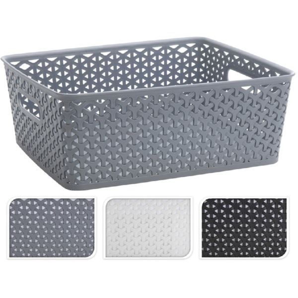 CAJA DECORATTAN M 35x29xh.13,5. COLORES