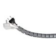 ORGANIZADOR CABLES GRIS 2M &Oslash; 25MM C/GU&Iacute;A