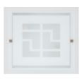 PLAFON CUADRADRO 30X30CM E27 CRISTAL TEM